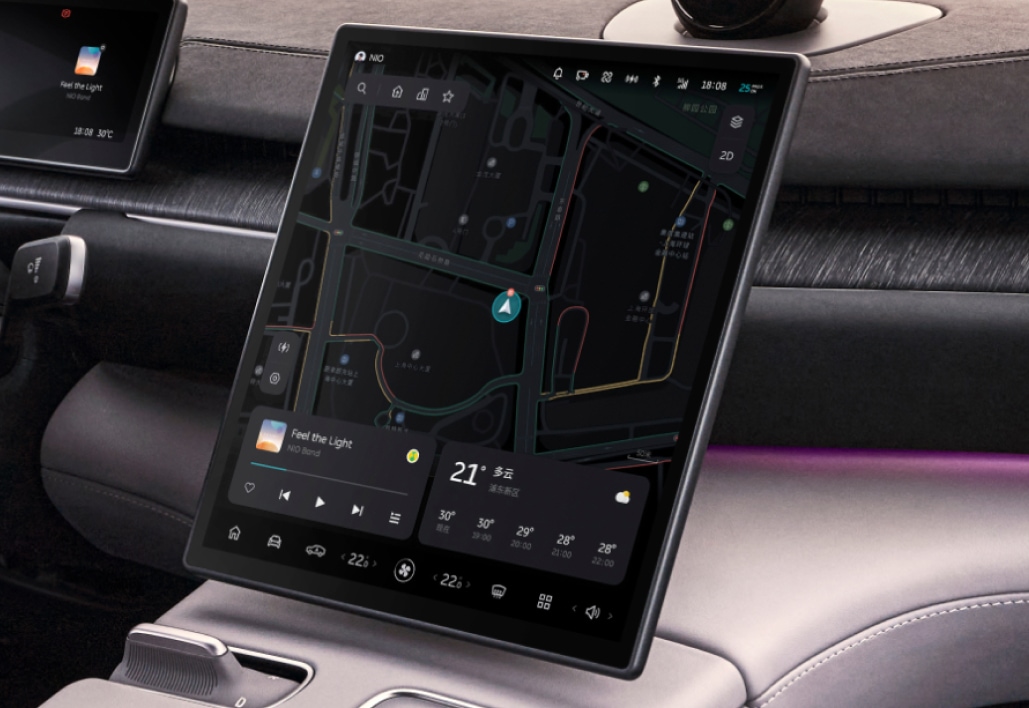 12.8 英寸 AMOLED 高区分率中控屏_ag8大厅登录EC6